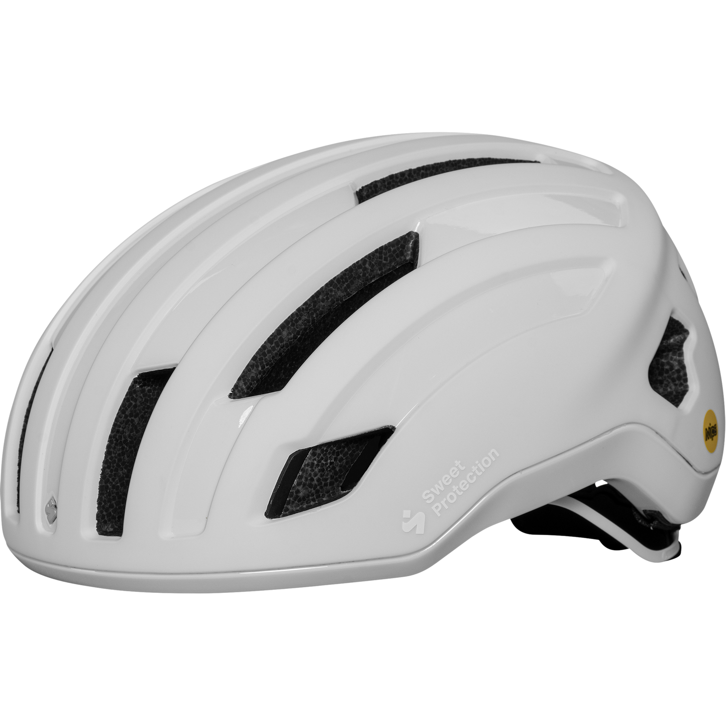 Matte white Outrider Mips helmet designed for all road and gravel biking, combining style with superior protection.