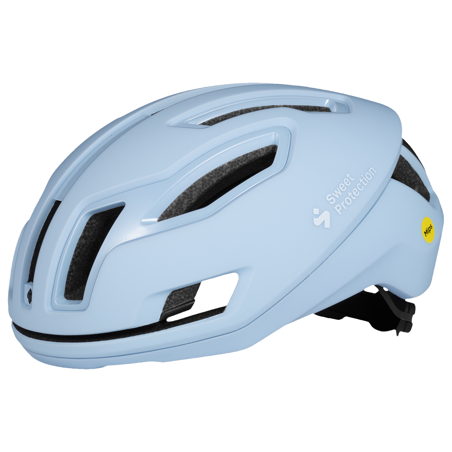 Frost blue Falconer 2Vi® Mips helmet featuring MIPS Air technology for enhanced safety and comfort during rides.
