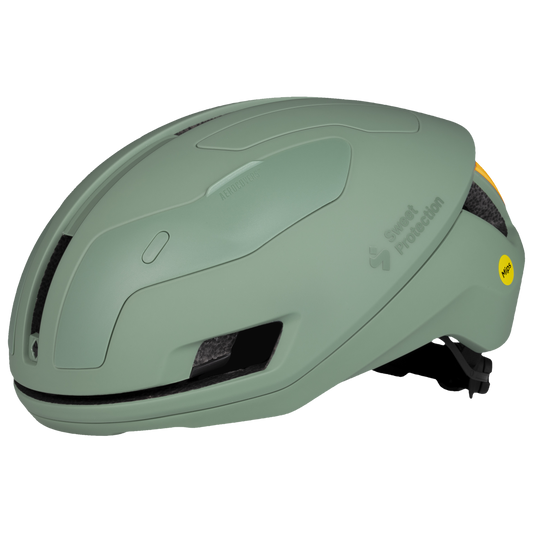Willow green Falconer Aero 2Vi® Mips helmet designed for aerodynamic performance and enhanced safety for cyclists.