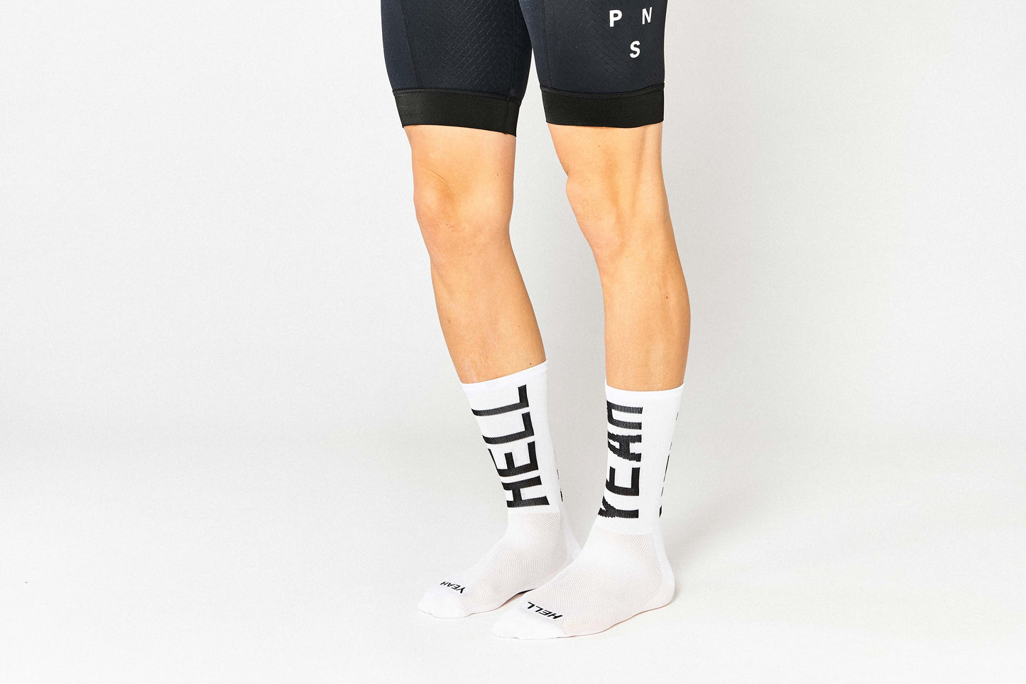 White Hell Yeah 2.0 socks, designed for comfort and performance.