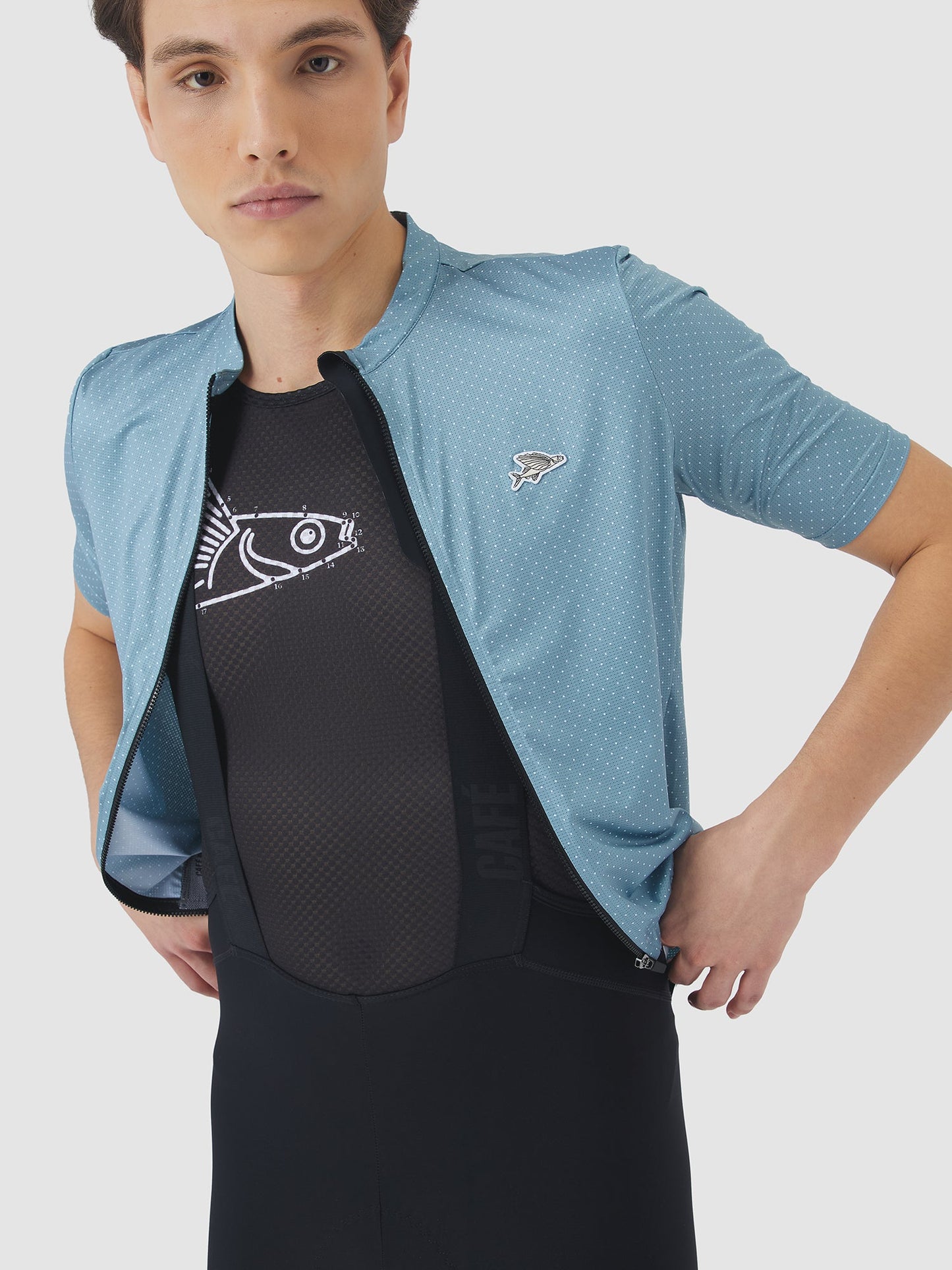 Men's Liliane Base Layer - Dots Anthracite