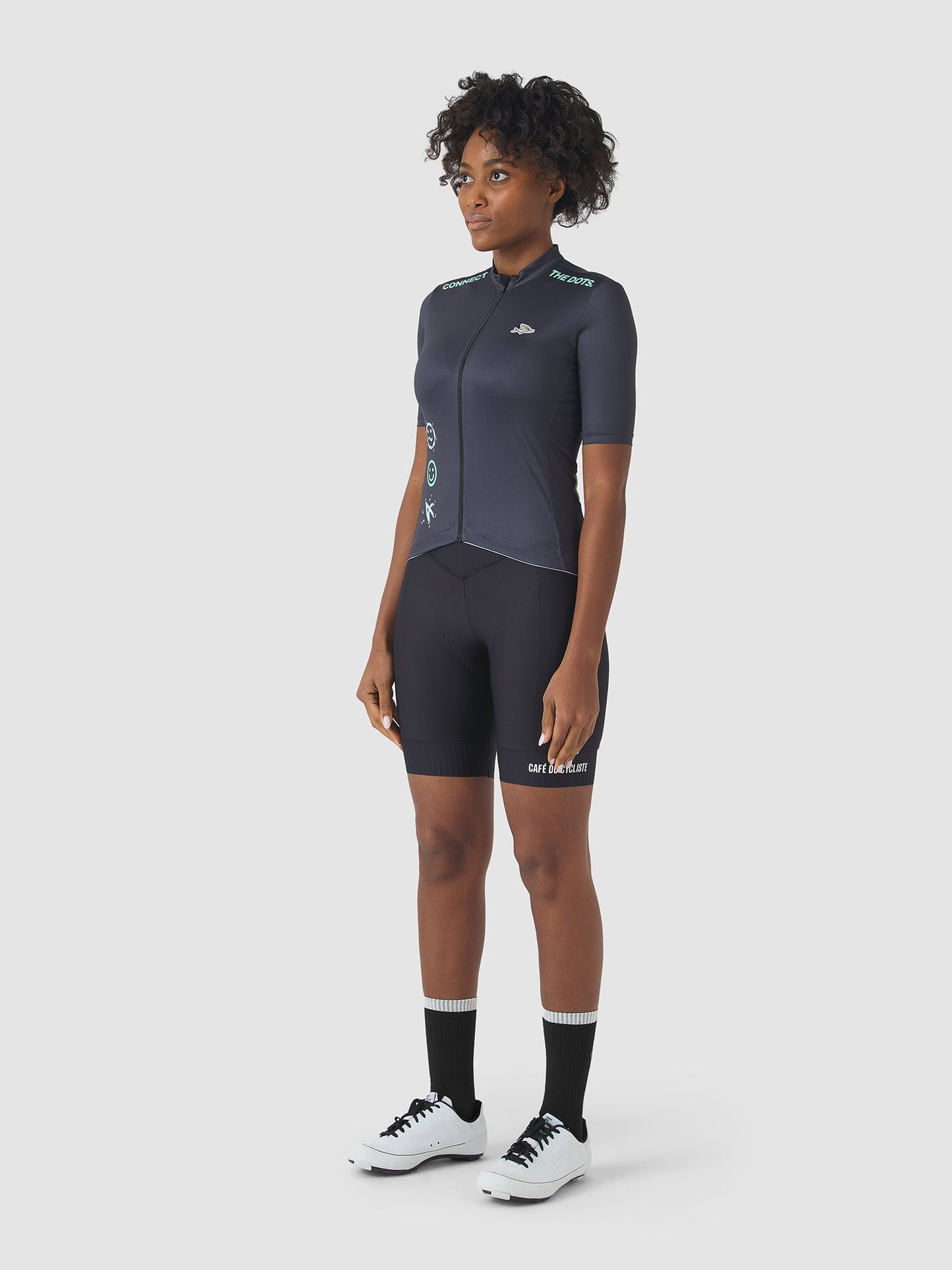 Women's Fleurette Jersey - Dots Anthracite