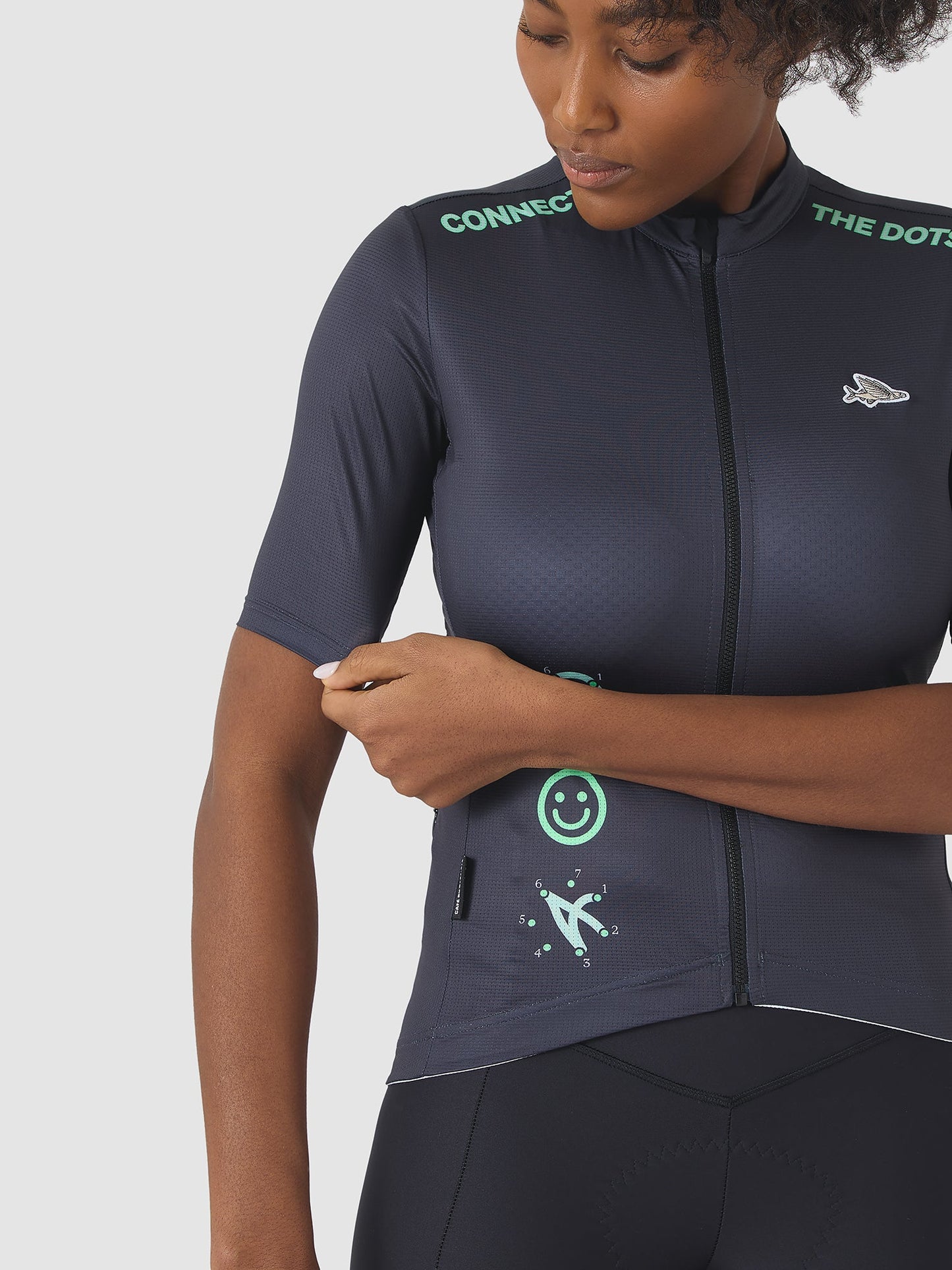 Women's Fleurette Jersey - Dots Anthracite