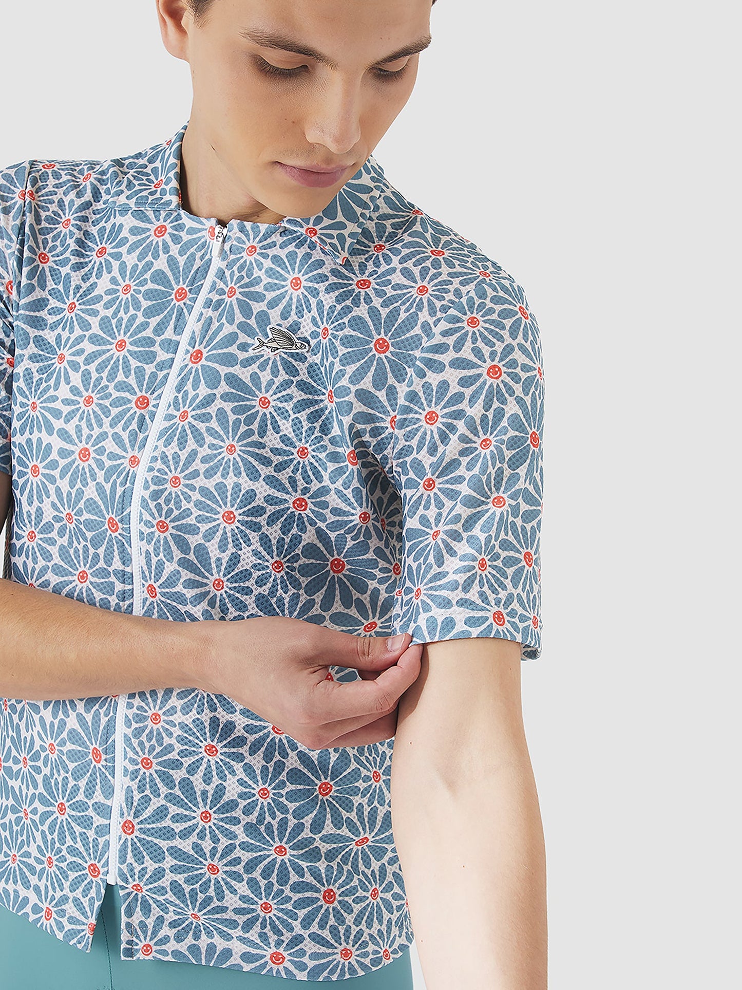 Claudine Shirt - Daisy Deep Water