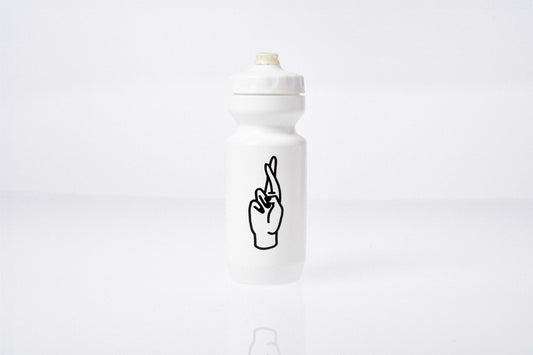 Fingerscrossed Water Bottle - All White
