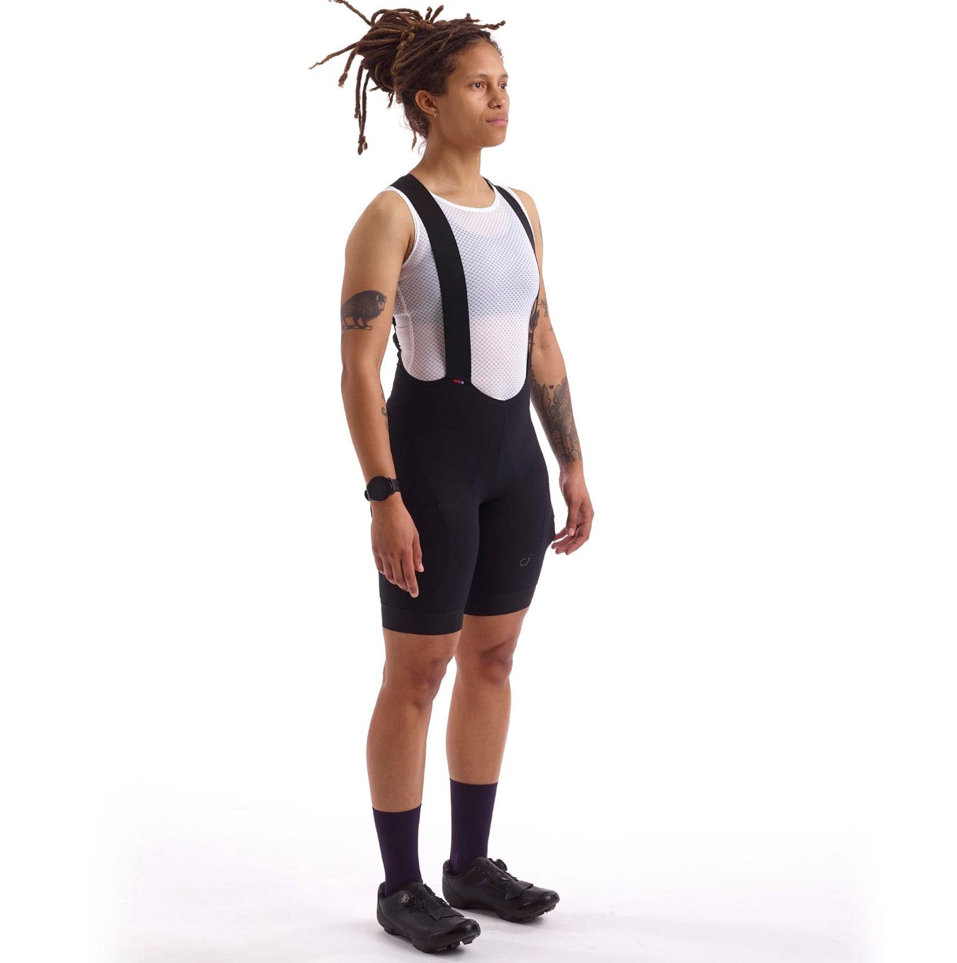 High-performance bib shorts featuring a proprietary Signature Chamois developed with Cytech for superior support.