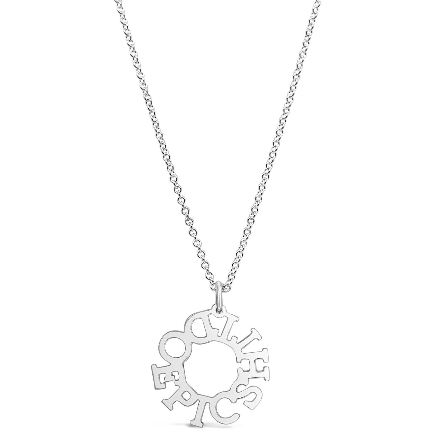 Do Epic Shit Halo Necklace - Silver and can be worn up to 22" length