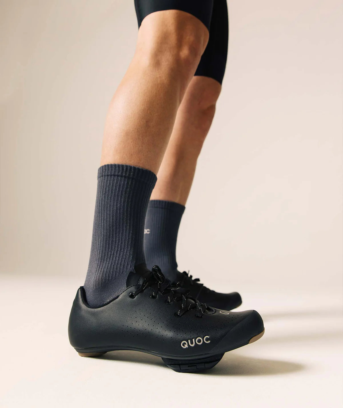 Detail of Escape Road Lace Black carbon composite outsole designed for stiffness and durability