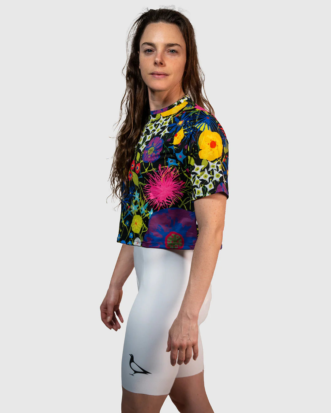 Crop Top - Fiori Notturni