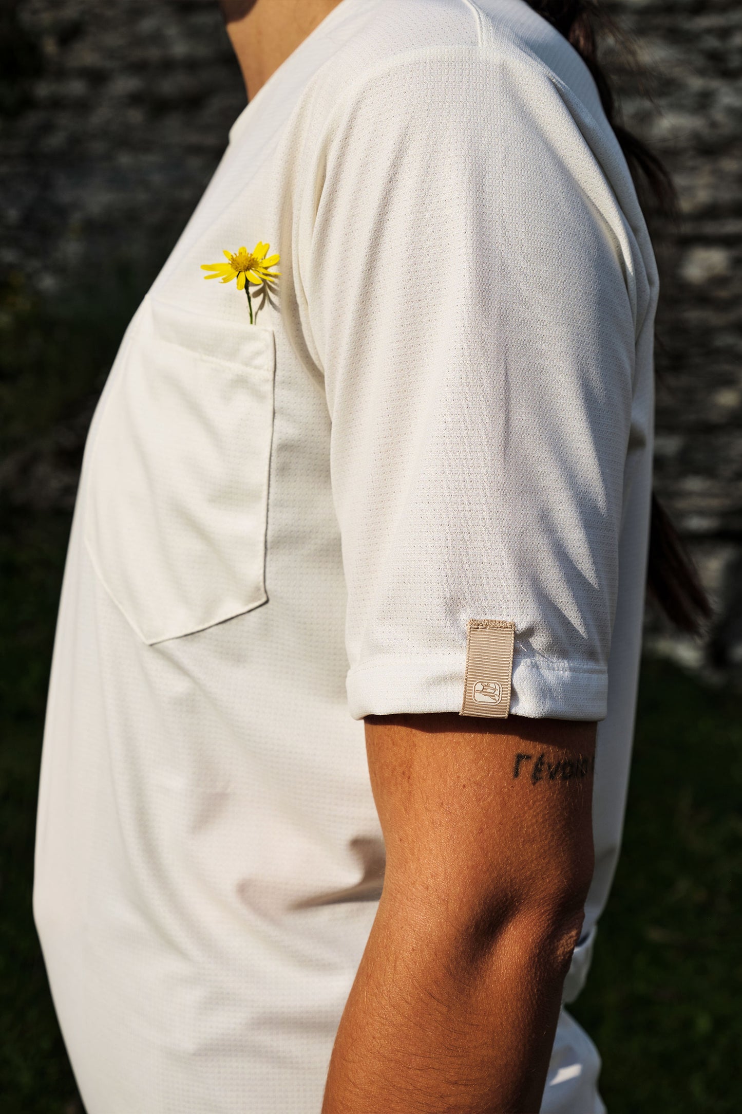 Functional tee designed to keep you looking good while enjoying your adventures.