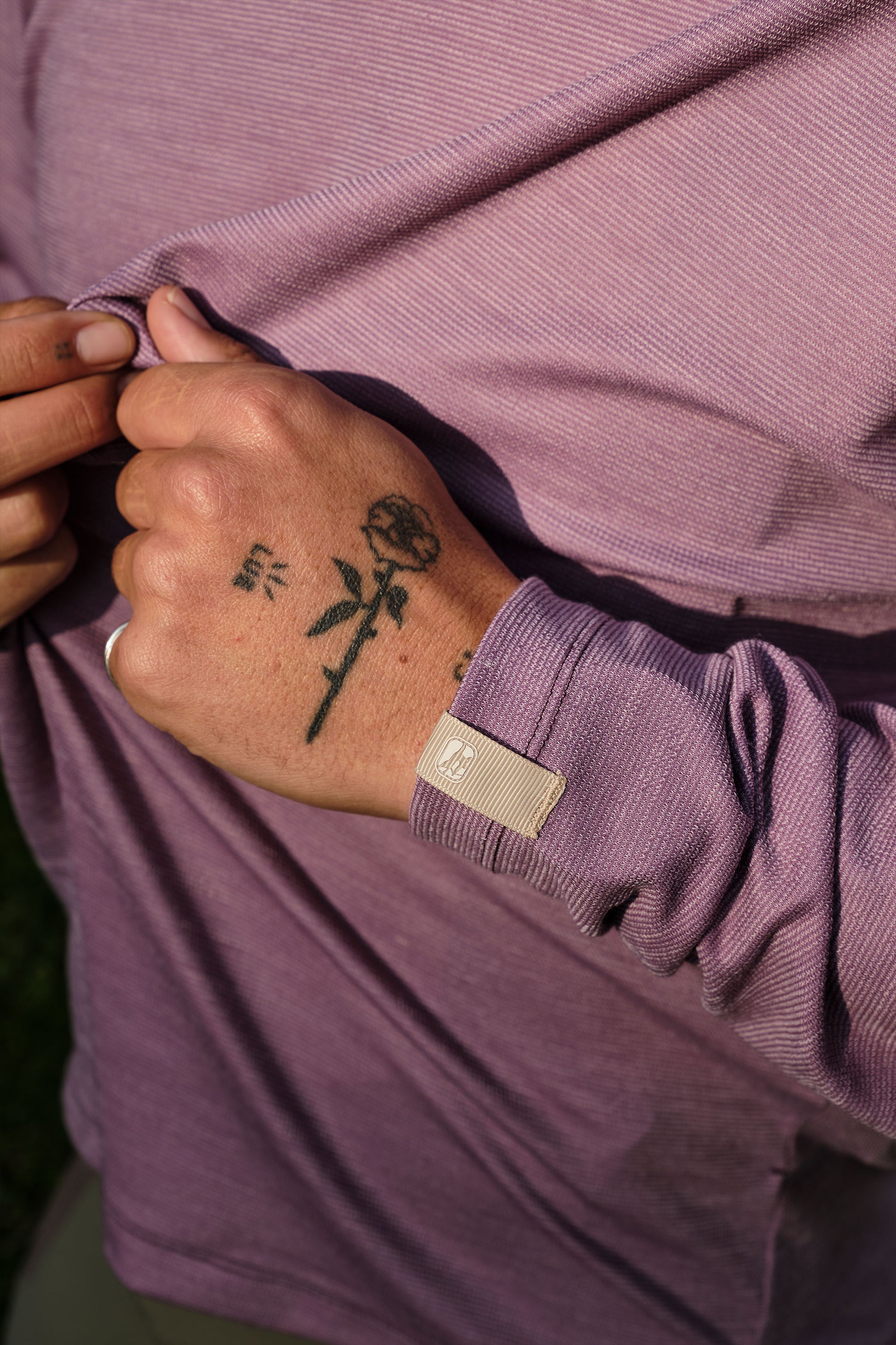 Relaxed fit tee that hangs loosely for a comfortable and casual look.