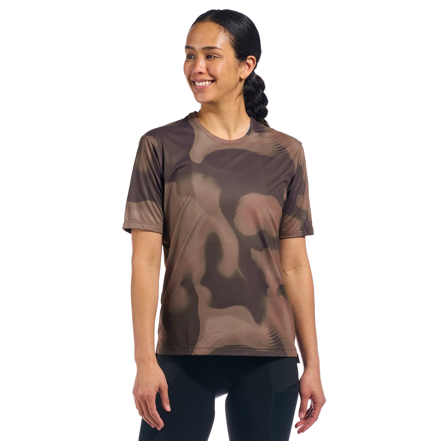 Beyond Gravel Tee in Moonrock cassiopeia color laid flat showing front design