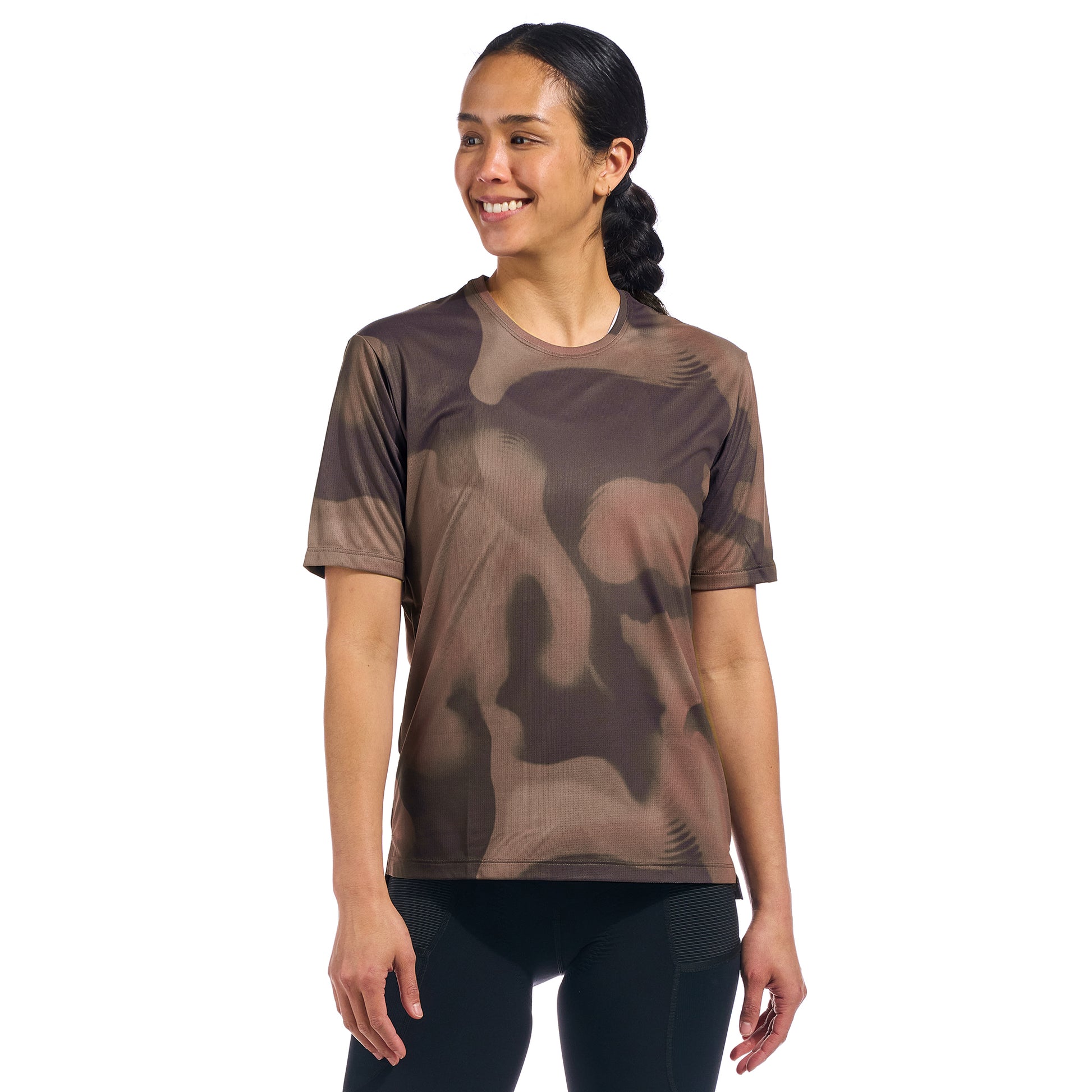 Beyond Gravel Tee in Moonrock cassiopeia color laid flat showing front design