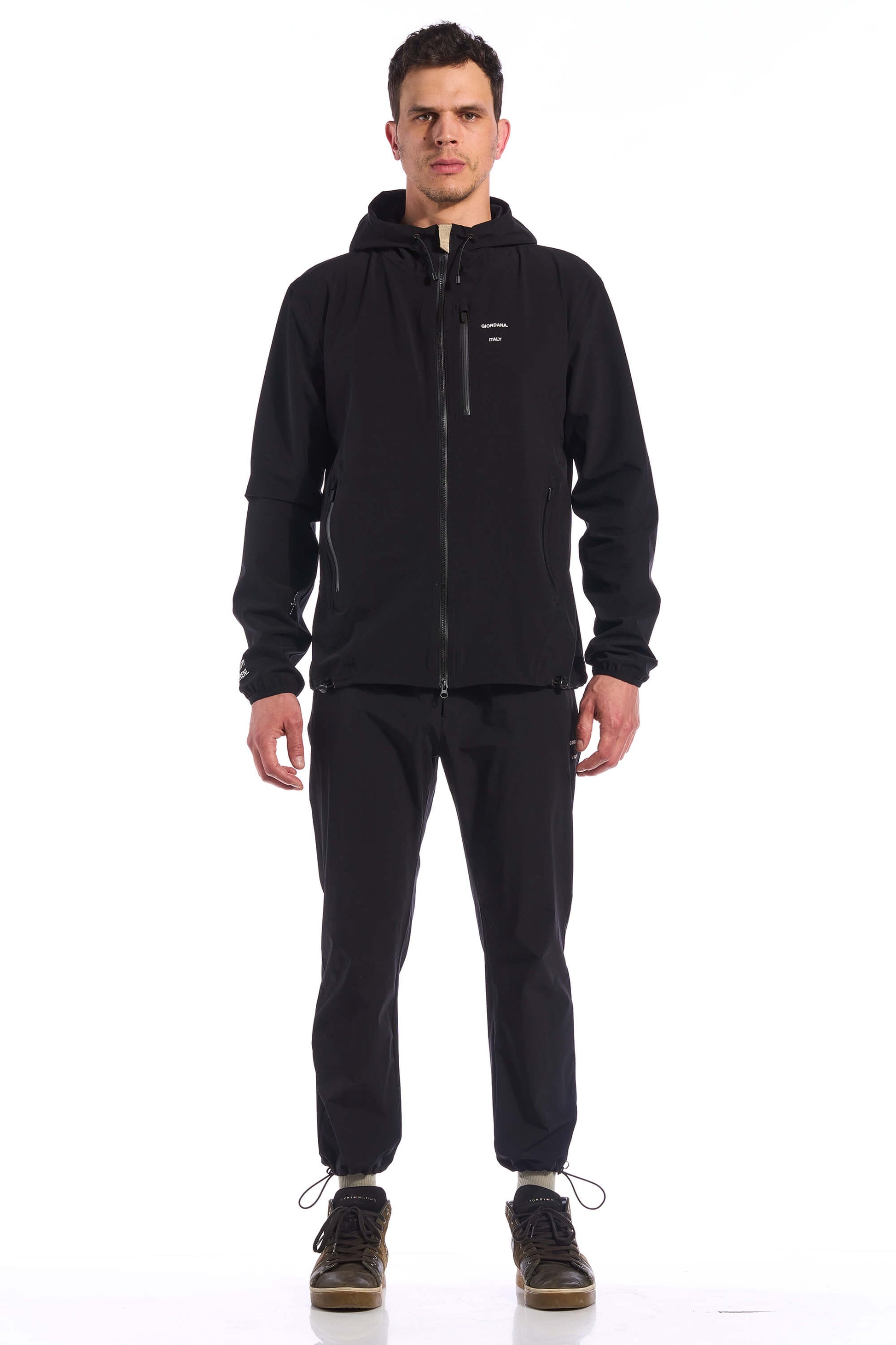 Image of The KB Jetty Rain Jacket, dreamt in California and made in Italy, featuring high-quality craftsmanship and innovative design for optimal performance in all weather, available on Cassiopeia US.