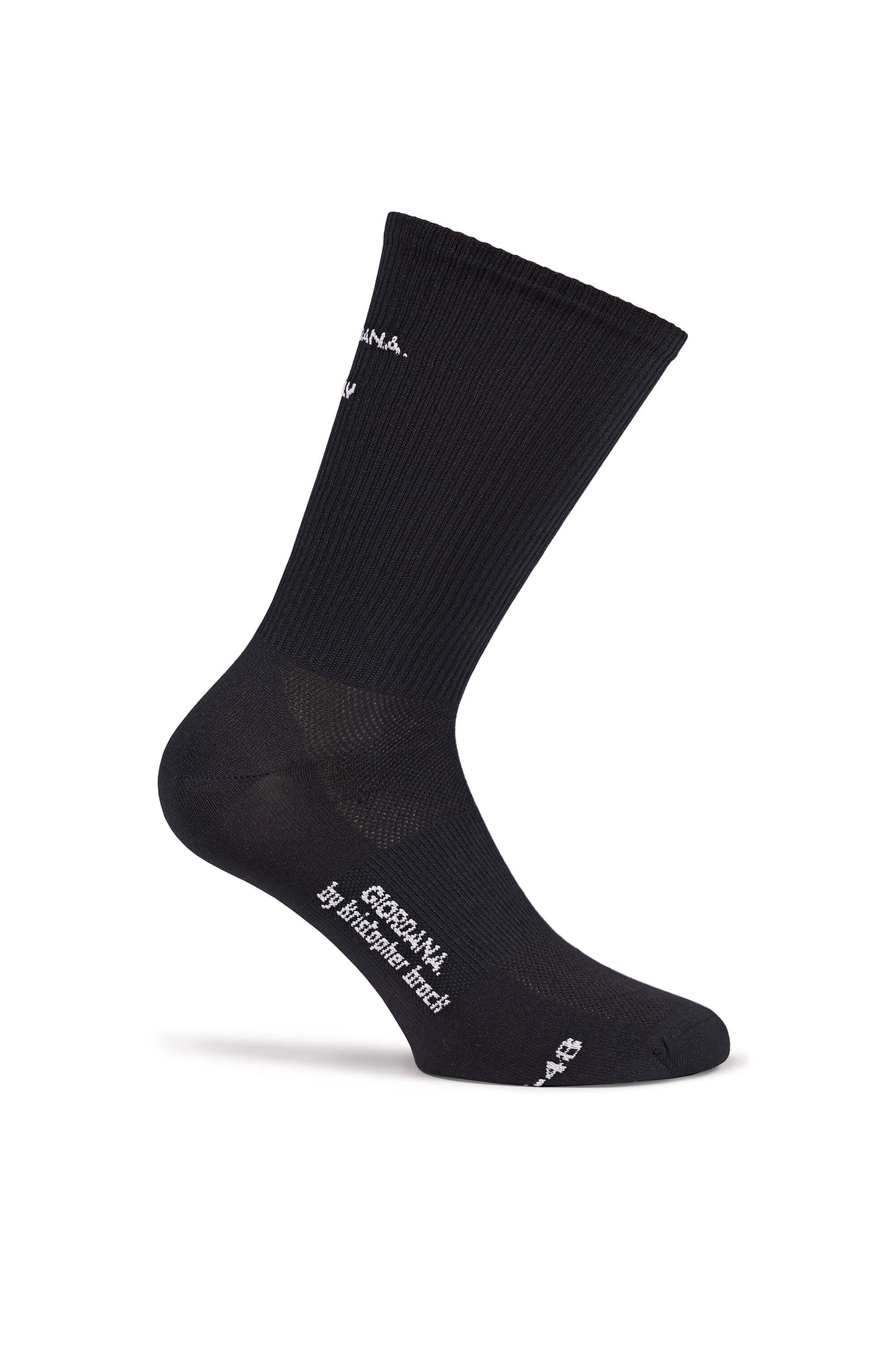 Image of The KB Sock in Meteorite Black, part of the Giordana x Kristopher Brock limited edition capsule collection, available on Cassiopeia US.