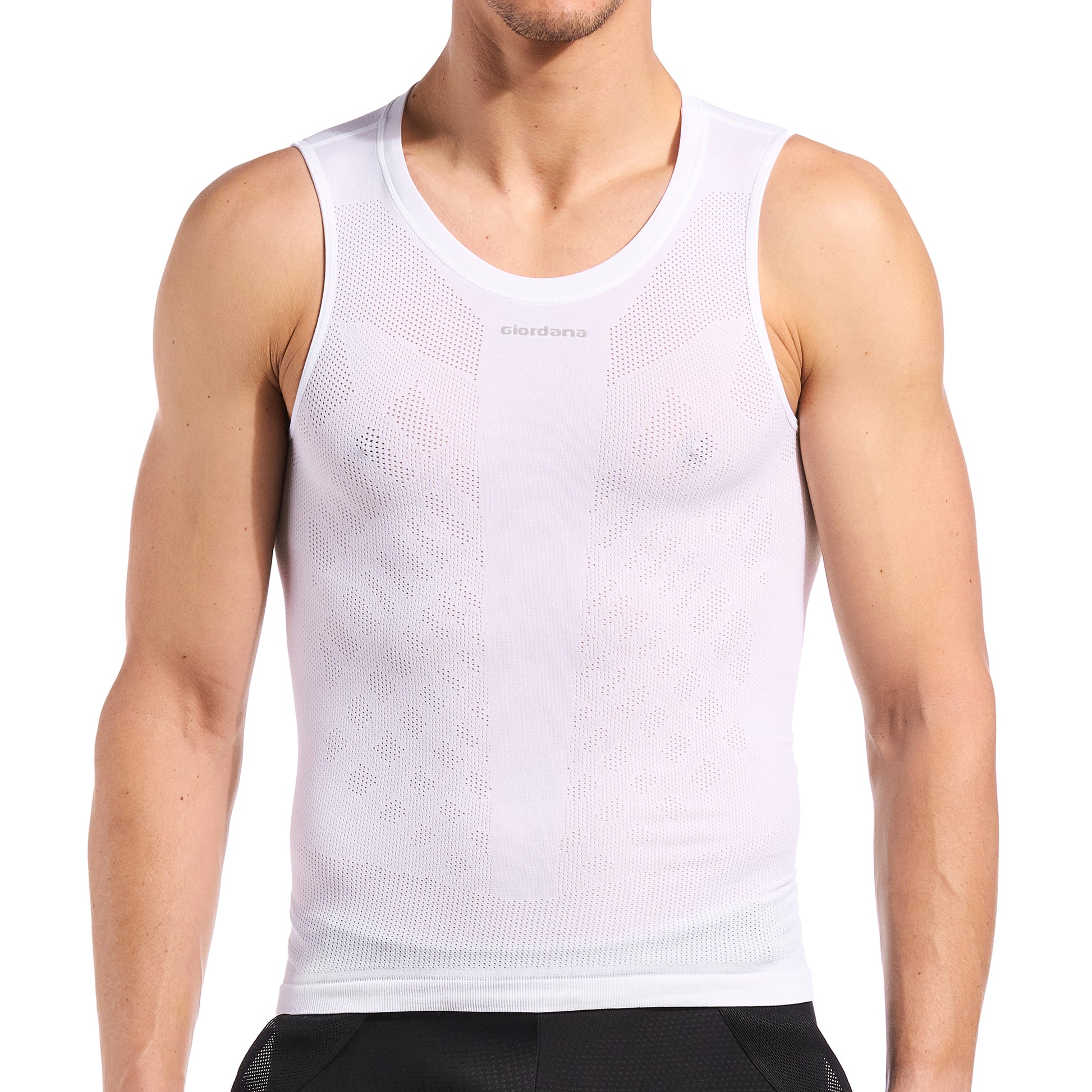 Seamless, tubular knit construction enhances comfort with minimal chafing during activities.