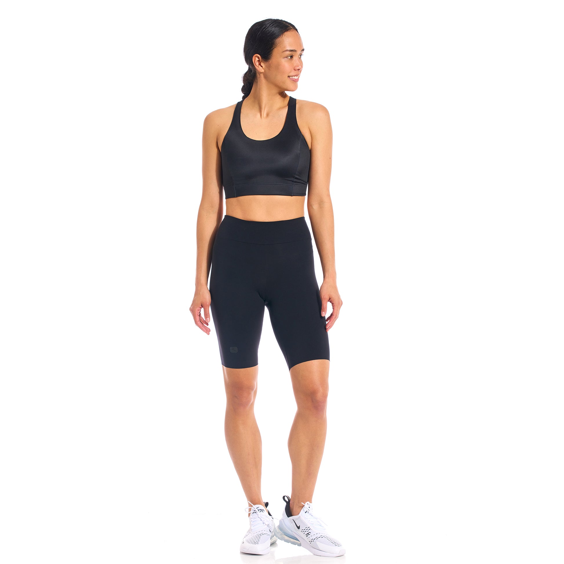 seamless workout bra, moisture-wicking comfort, versatile cycling or yoga companion