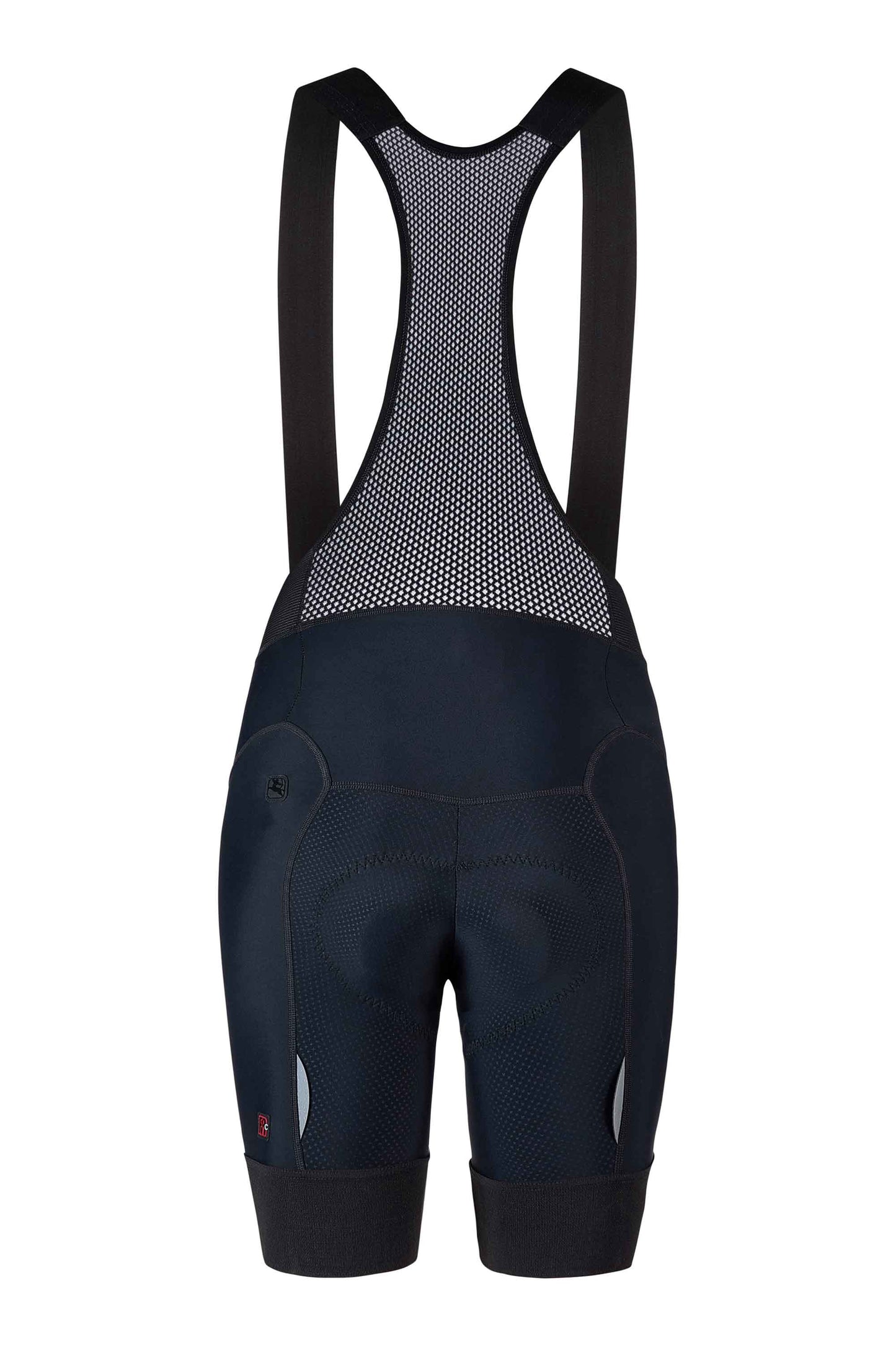 Back view showing straps and padding of Women's FR-C Pro Bib Short Black cassiopeia