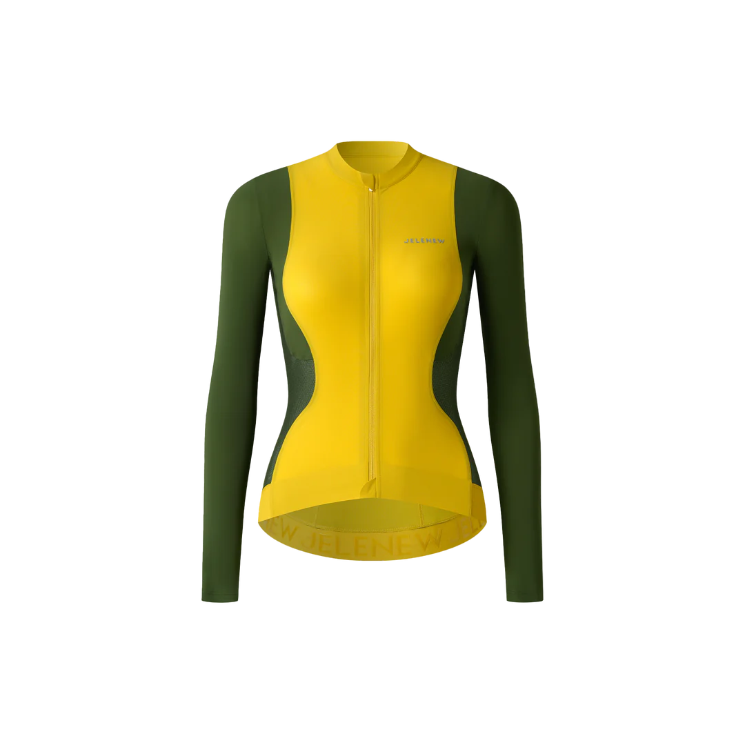 Hourglass Long Sleeve Jersey - Yellow available at Cassiopeia