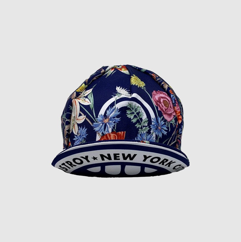 Navy Floral Cap