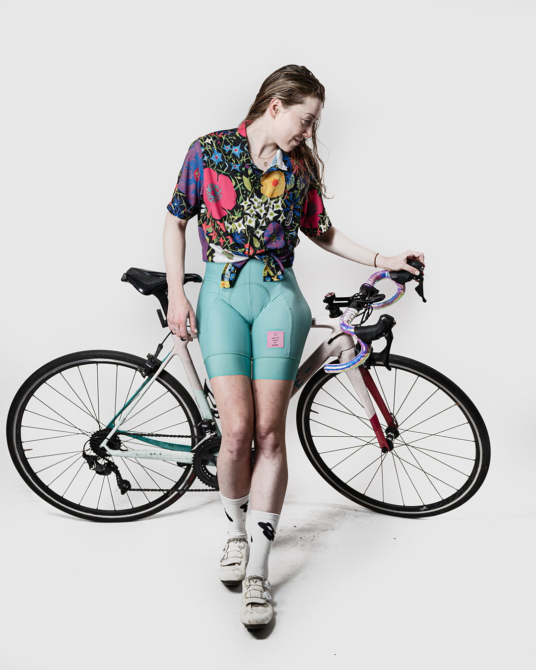 Fashion-forward Fiori Notturni shirt that captures the essence of moon gardens with its bright colors and floral design, perfect for any occasion, available on Cassiopeia US.