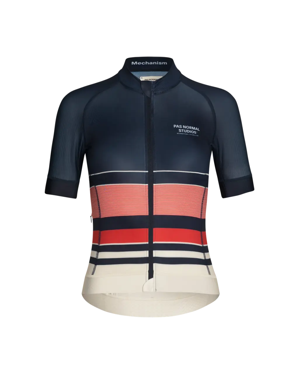 Women's Mechanism Late Drop Jersey in Navy, showcasing aerodynamic fit and lightweight fabric.