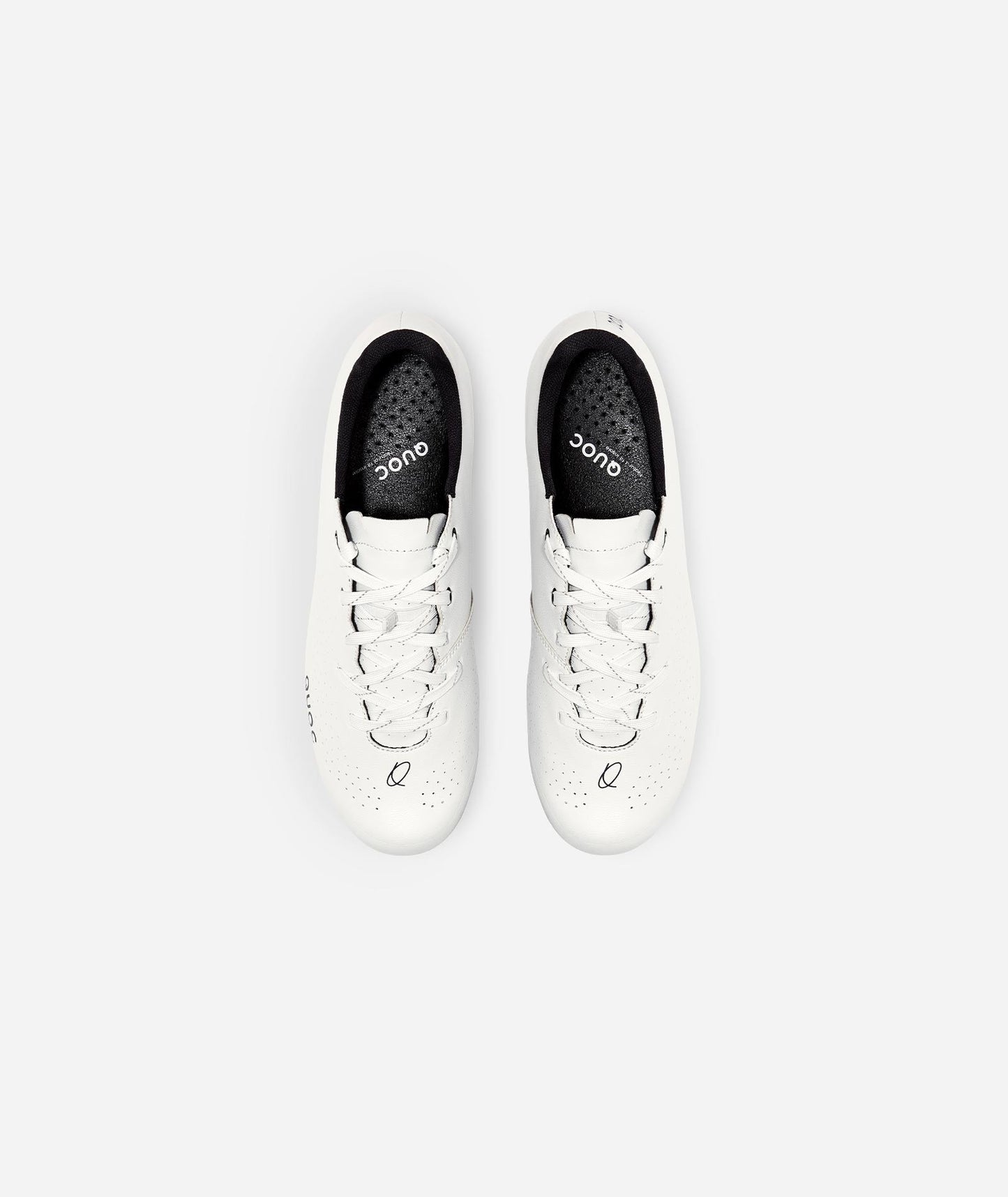 White Escape Road Lace shoes designed for comfort and performance, combining a dial shoe's technology with a classic laced style.