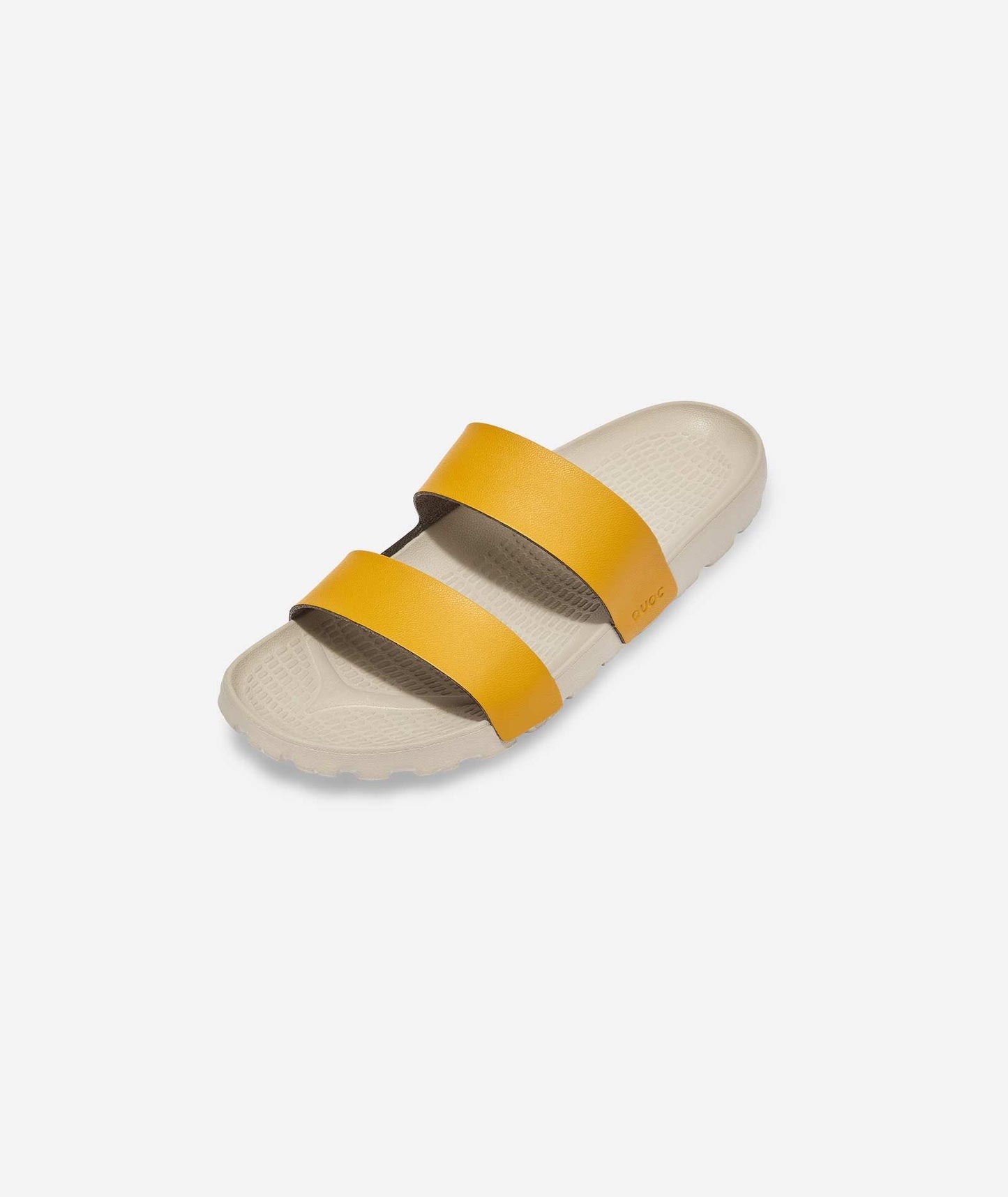 Lala Slide - Amber, showcasing anatomically designed footbeds and minimalist elegance.