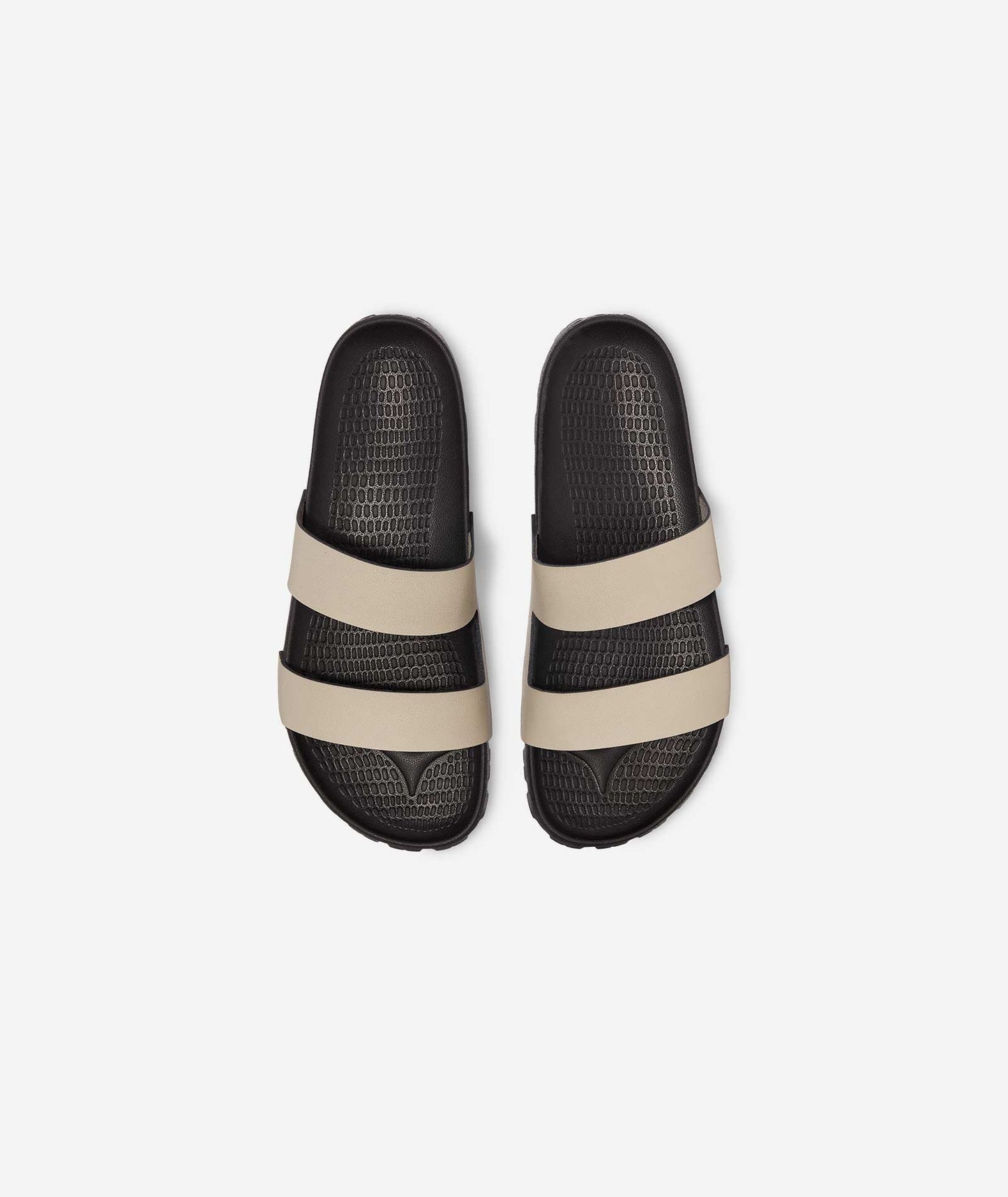 Lala Slide - Sand, showcasing anatomically designed footbeds and minimalist elegance.