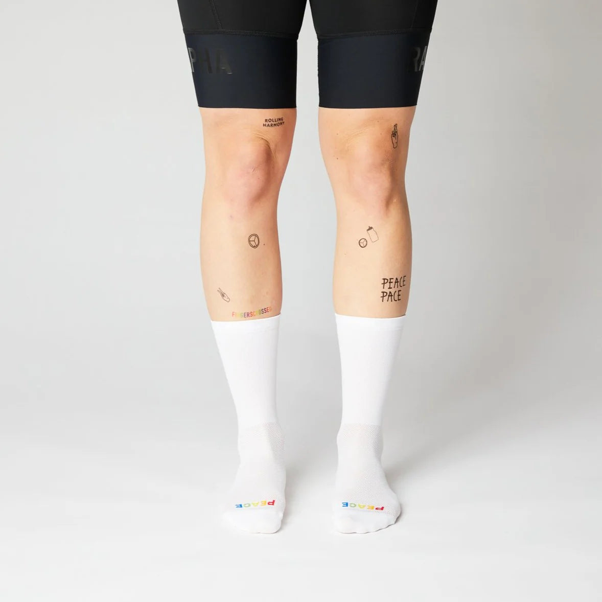 Rolling Harmony Socks - White