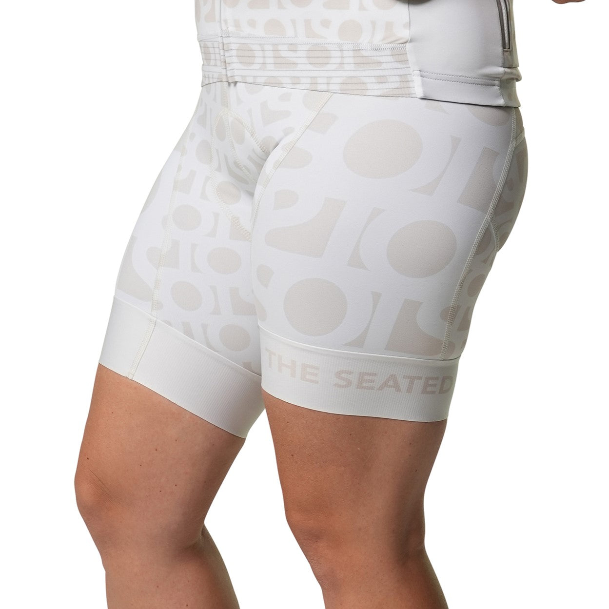 Cassiopeia monogram cycling bibs, compression support, #reignfree Boulder collection