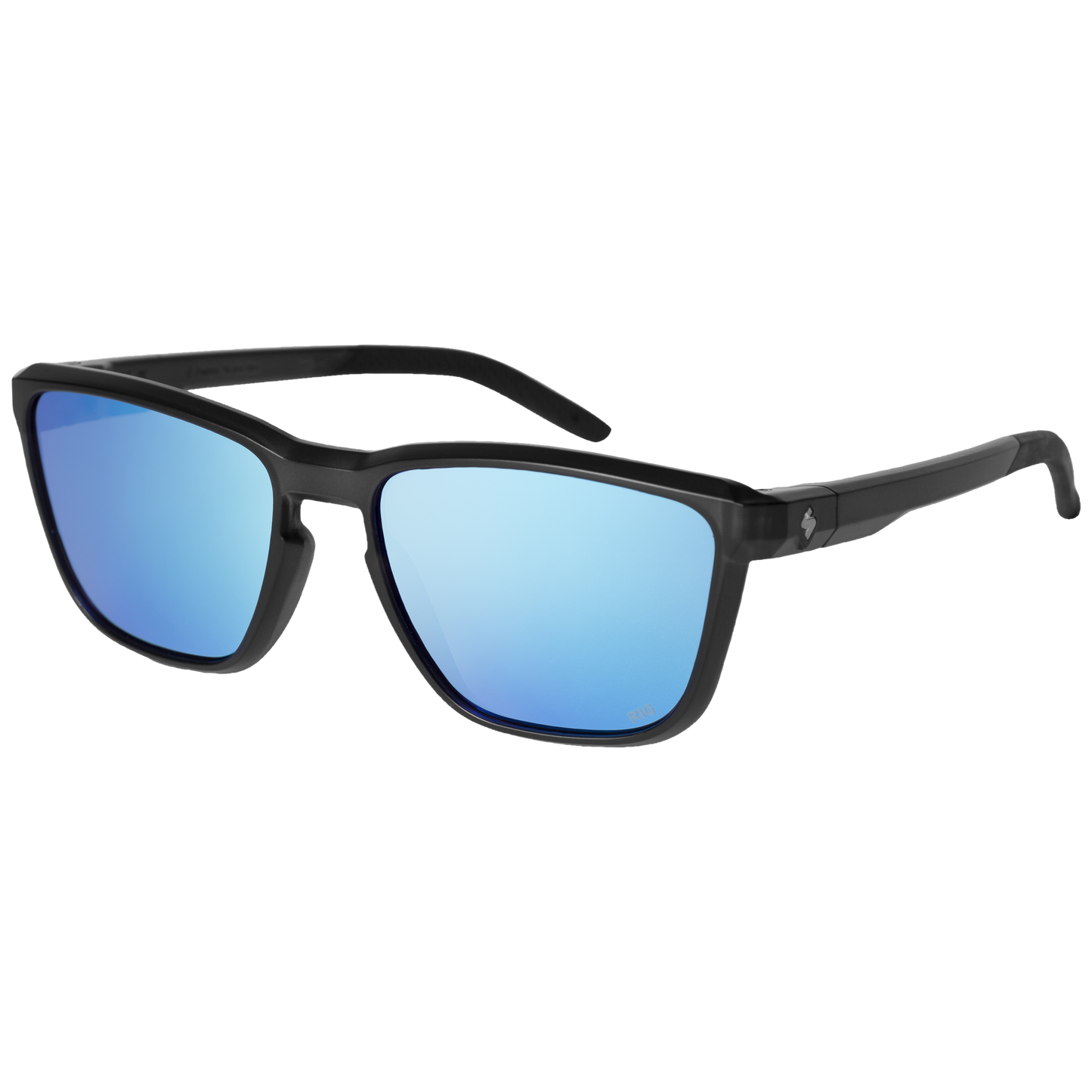 Tachi RIG® Reflect sunglasses in aquamarine and matte crystal black, designed for a stylish casual look while offering premium features.