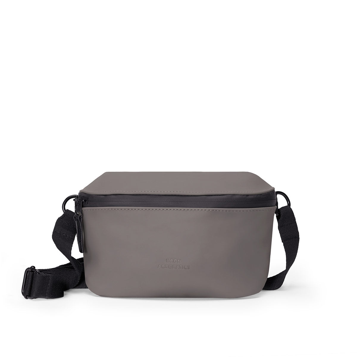 Jona Dark Grey crossbody bag, compact design for tech and daily essentials.