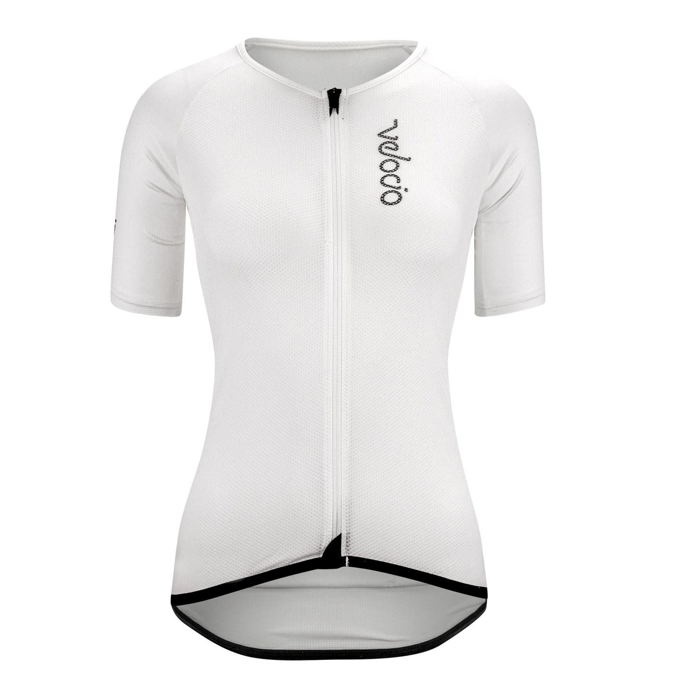 Cassiopeia Radiator Mesh Jersey in white, designed for performance in extreme heat and humidity.