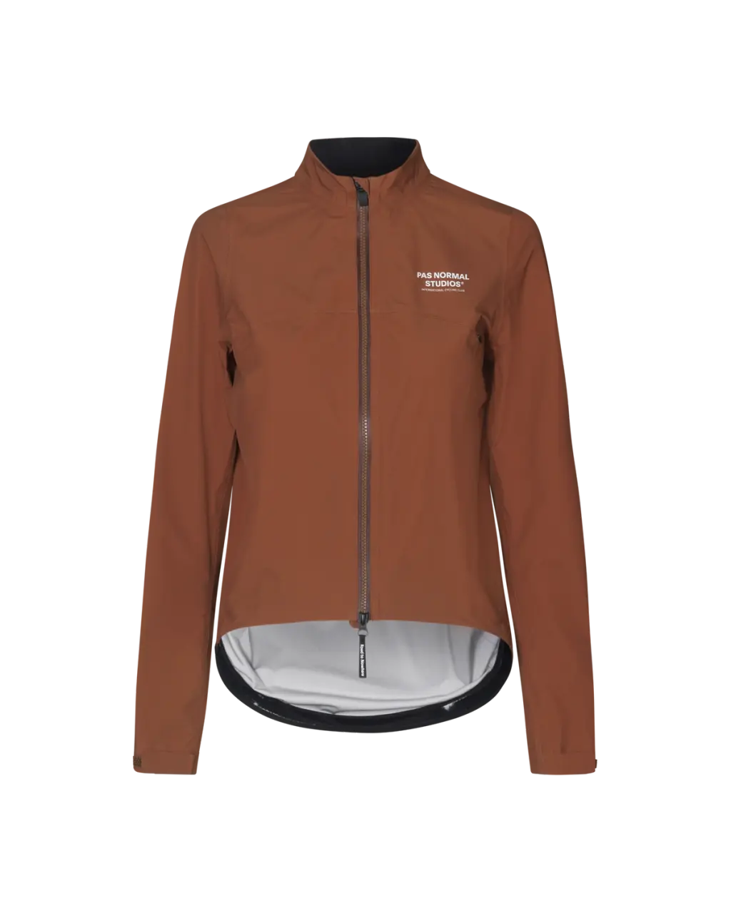 Front view of Women's Essential Shield Jacket Hazel showcasing its sleek design y PAS Normal