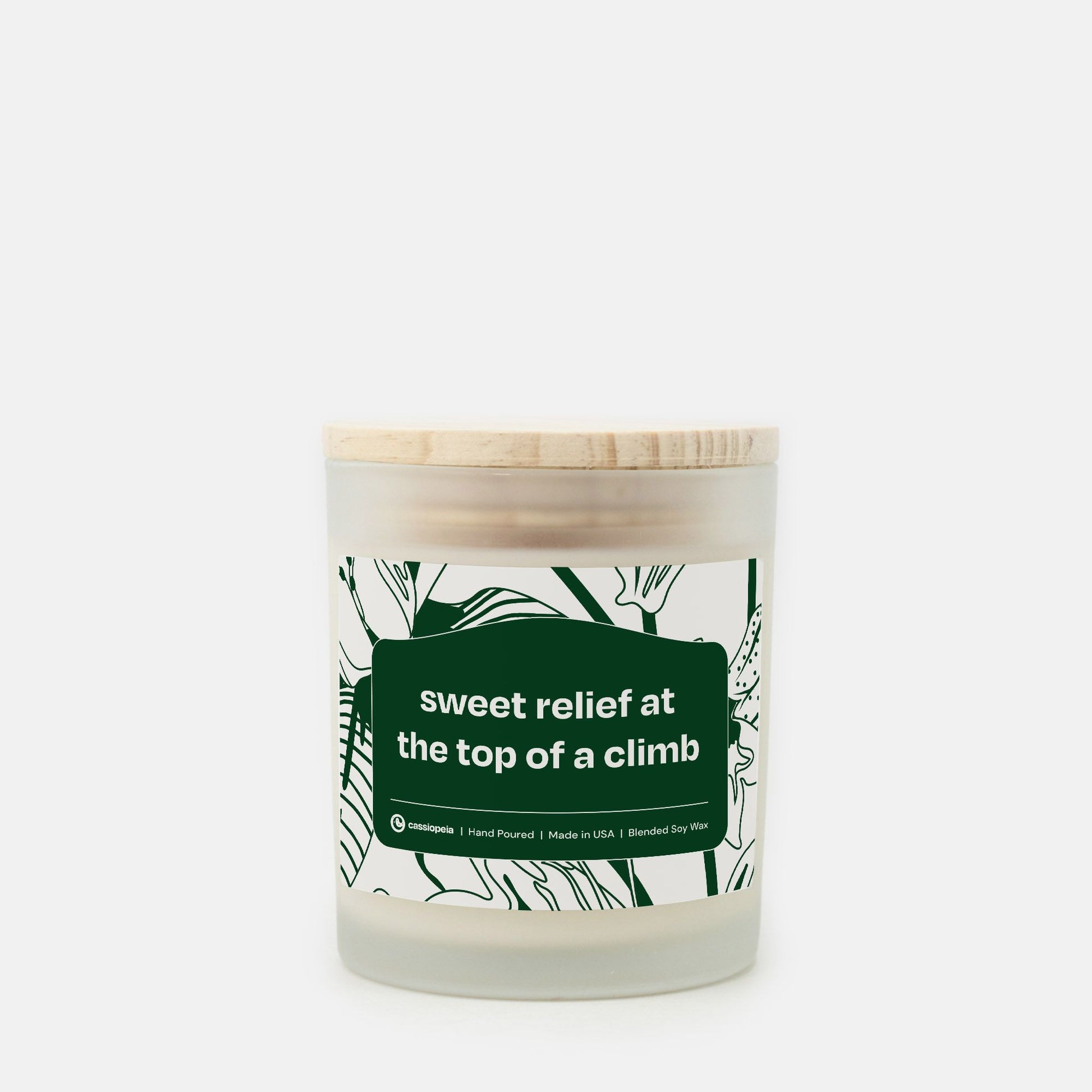 Cassiopeia Sweet Relief candle, toxin-free and made from renewable coconut soy wax.