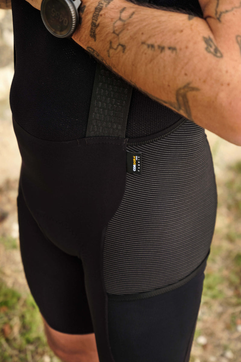 Men's Beyond Cargo Bib Shorts - Black