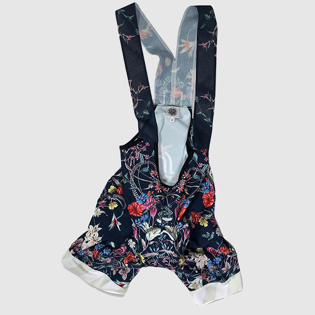 Navy Floral Bibs