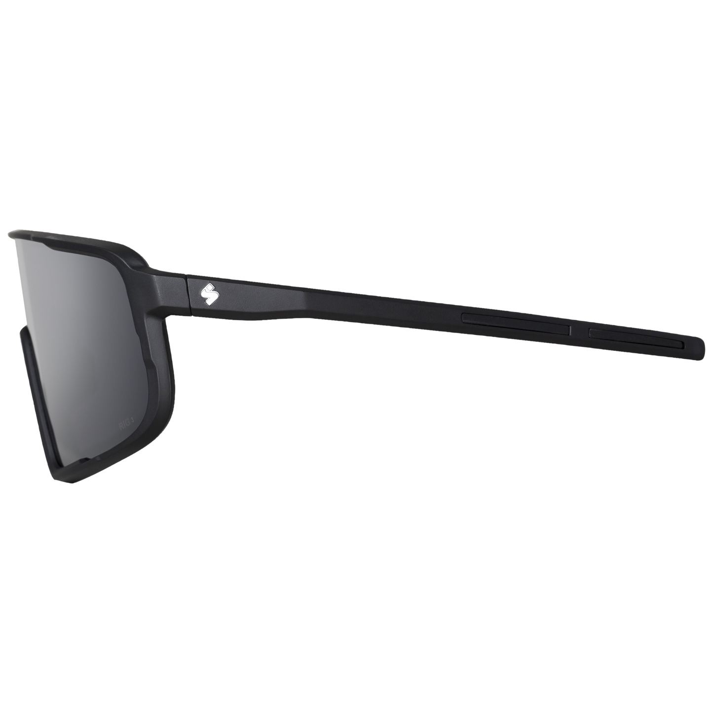 Side profile of Memento sunglasses with a lightweight TR90 frame for durability and comfort.