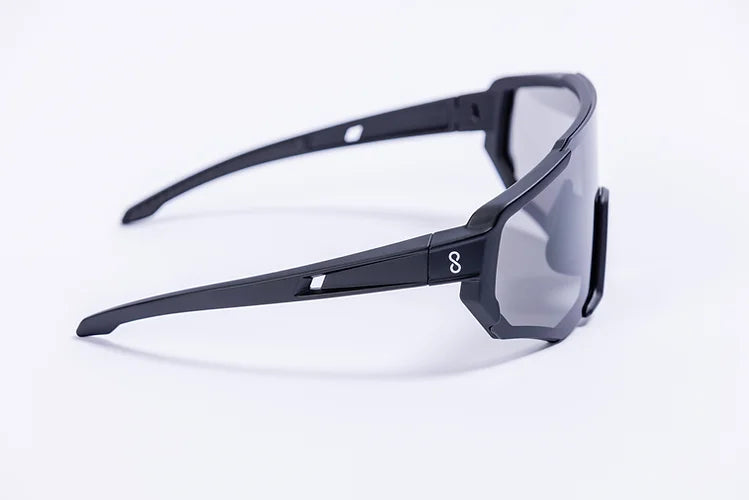 Nita Glasses - Black/Photochromatic - Side View - Lightweight Bio-TR90 frame