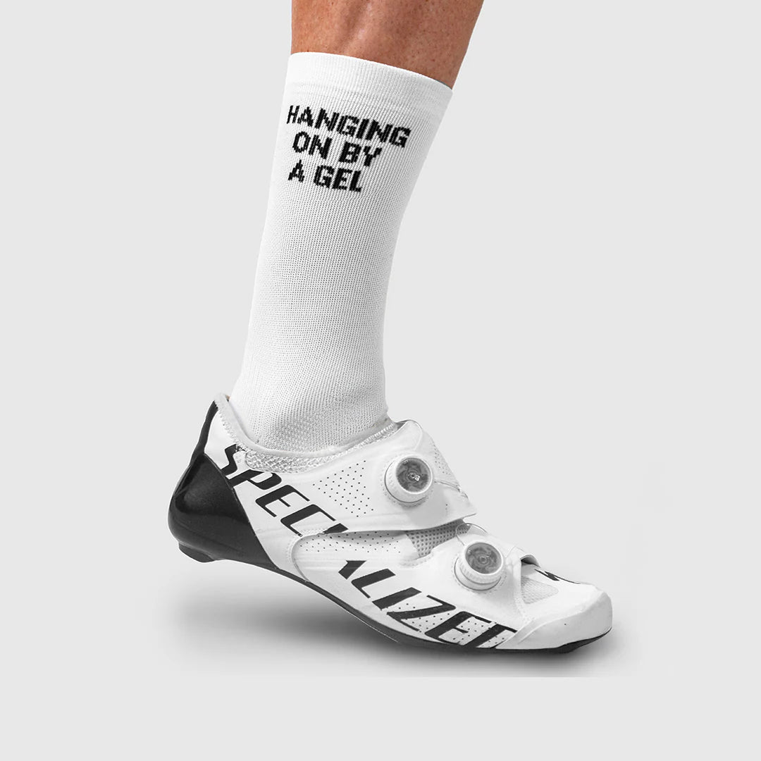Hanging on by a Gel Socks - White