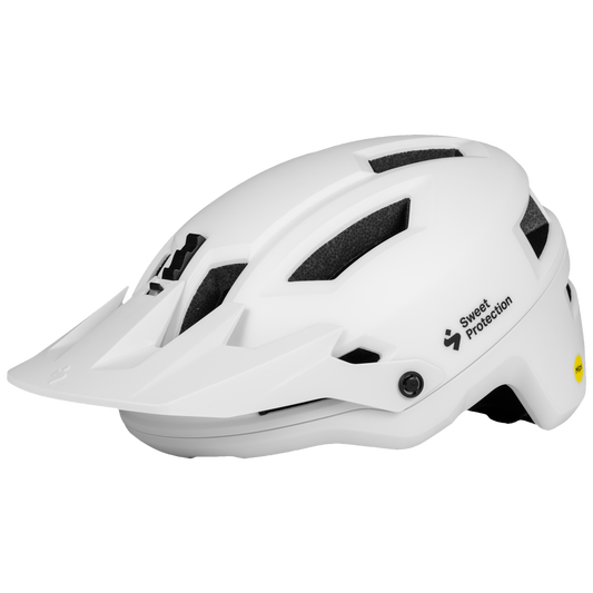 Primer Mips Helmet - Matte White, showcasing its sleek design and Mips safety technology.