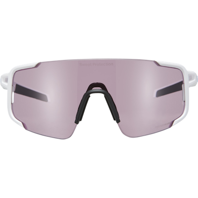 Ronin sport performance sunglasses in photochromic and matte white for versatile outdoor use.