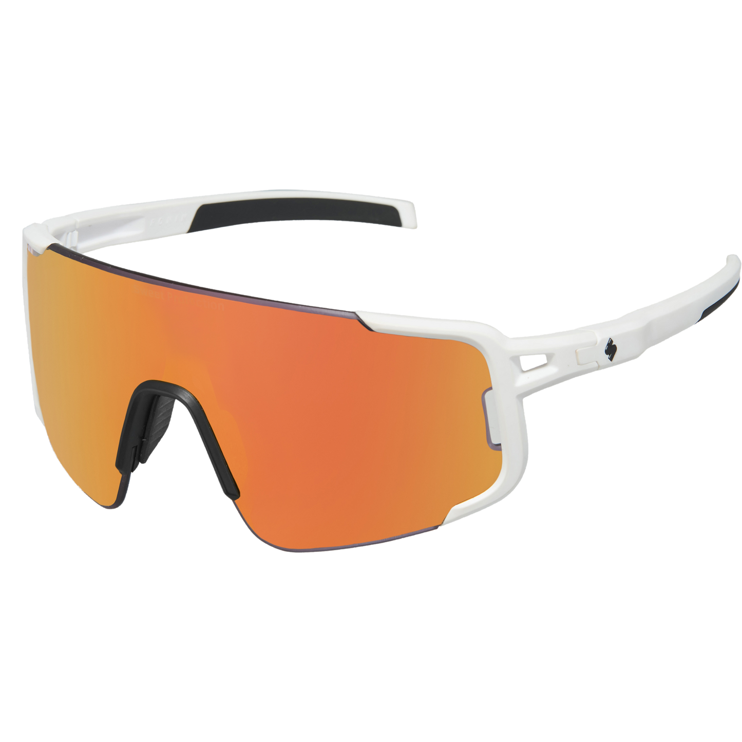 Ronin sport performance sunglasses in topaz and matte white for high-intensity sport activities.