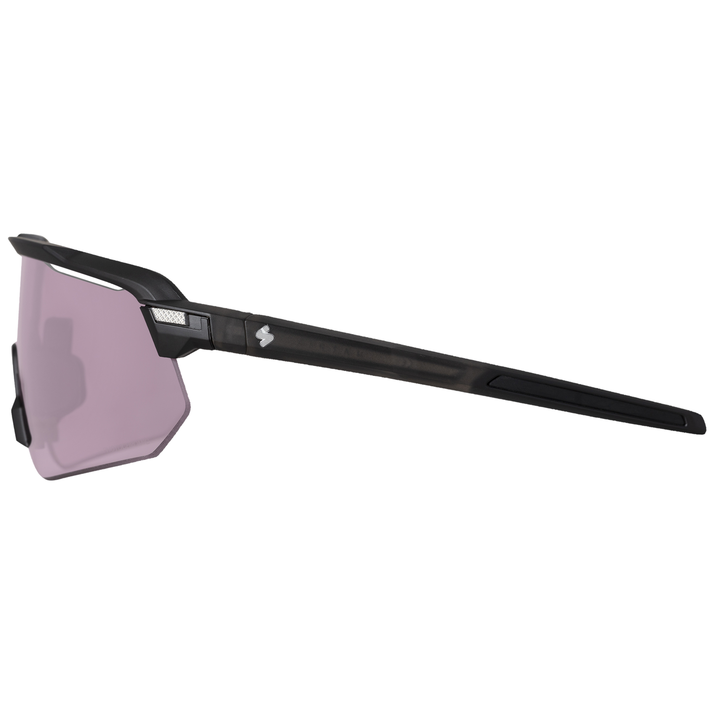 Side profile highlighting the secure fit with TPR inserts on temples for extra comfort.
