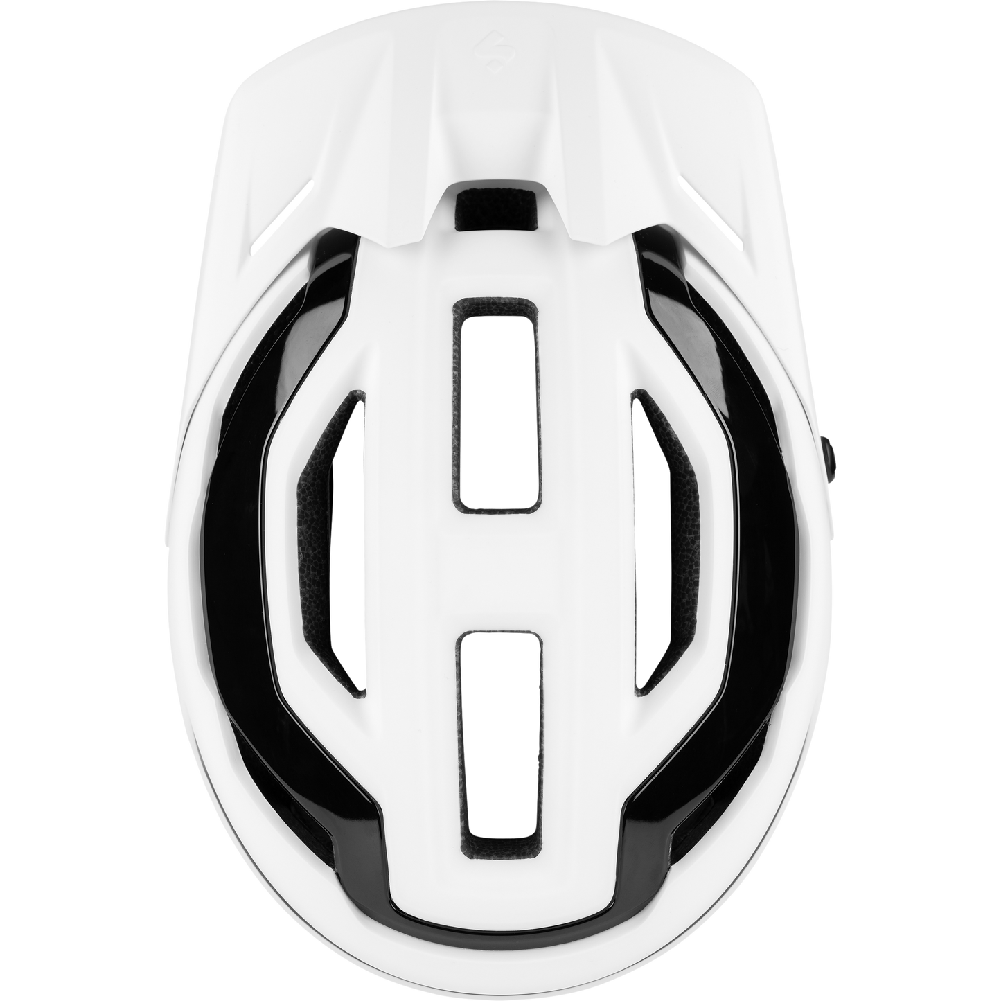 Matte white Trailblazer Mips helmet designed for mountain biking, offering a combination of style and advanced safety features.