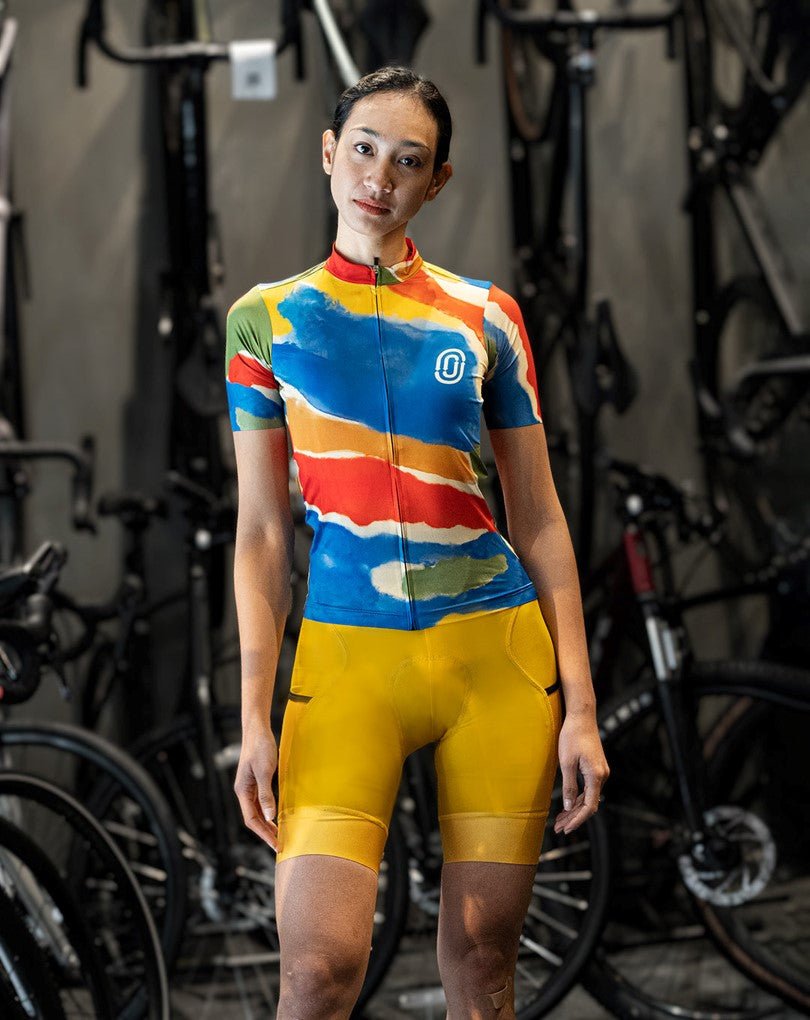 Cassiopeia adventure-ready bibs, 4-pocket storage, compression support, reflective transfers