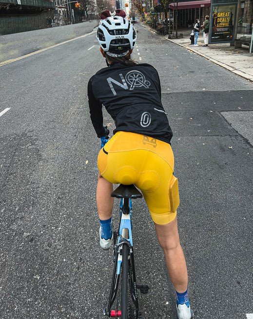 Cassiopeia Camper Cargo Bibs, silicone gripper cuffs, durable fabric for long-distance rides