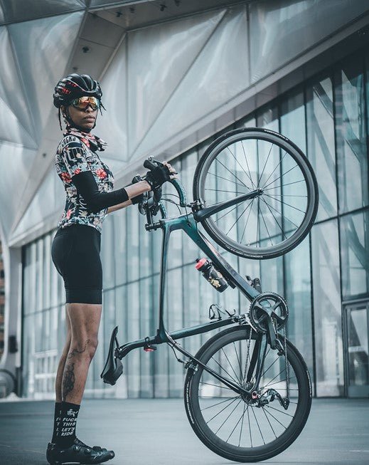 Cassiopeia bold motto cycling socks, office-to-trail versatility, hidden humor design