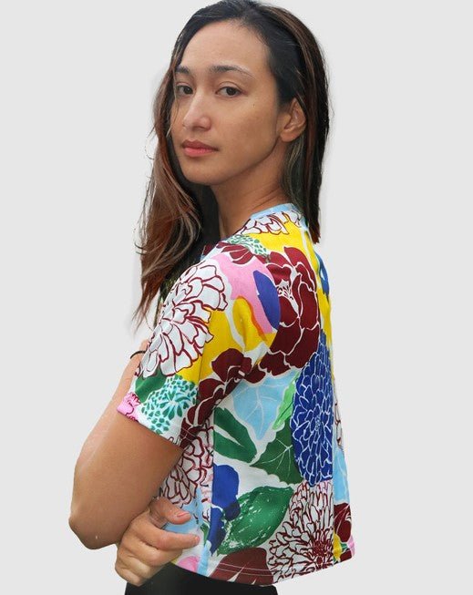 Crop Top - Hydrangea